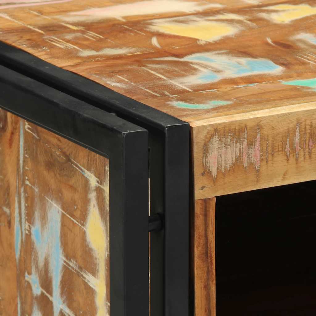 Comodino 40x40x59 cm in Legno Massello di Recupero - homemem39