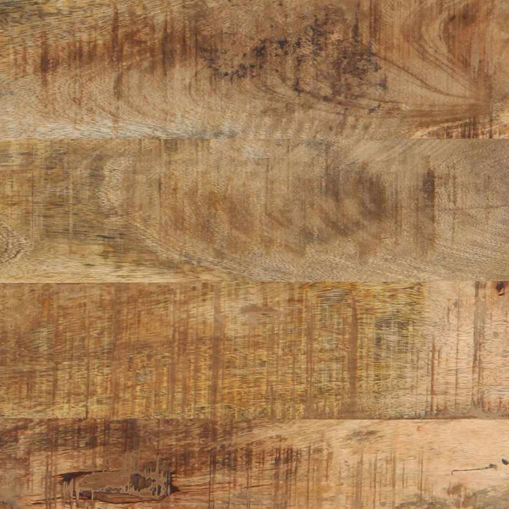 Comodino 40x40x50 cm in Legno Grezzo Massello di Mango - homemem39