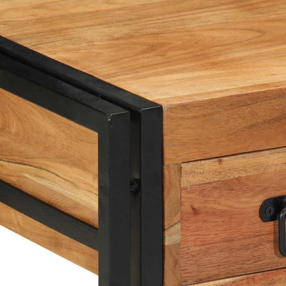 Armadio da Notte 2 pcs 40 x 40 x 50 cm legno massello di acacia