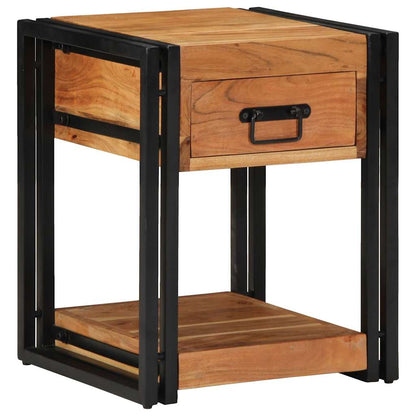 Armadio da Notte 2 pcs 40 x 40 x 50 cm legno massello di acacia