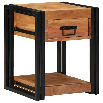Armadio da Notte 2 pcs 40 x 40 x 50 cm legno massello di acacia
