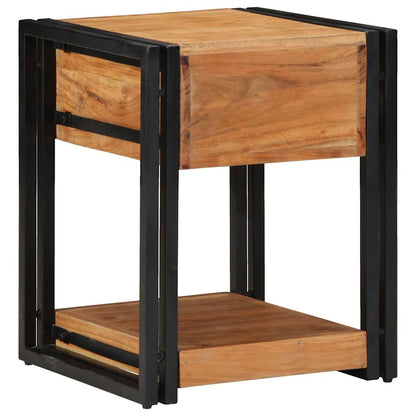 Armadio da Notte 2 pcs 40 x 40 x 50 cm legno massello di acacia