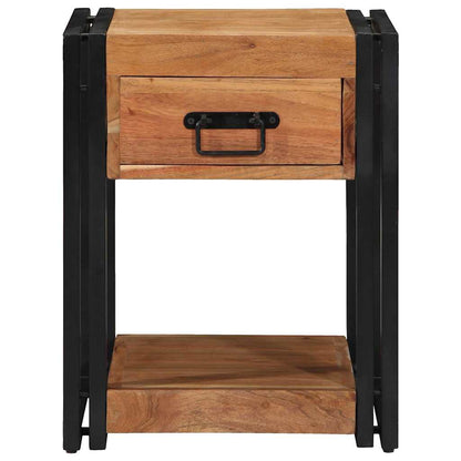 Armadio da Notte 2 pcs 40 x 40 x 50 cm legno massello di acacia
