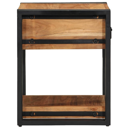 Armadio da Notte 2 pcs 40 x 40 x 50 cm legno massello di acacia