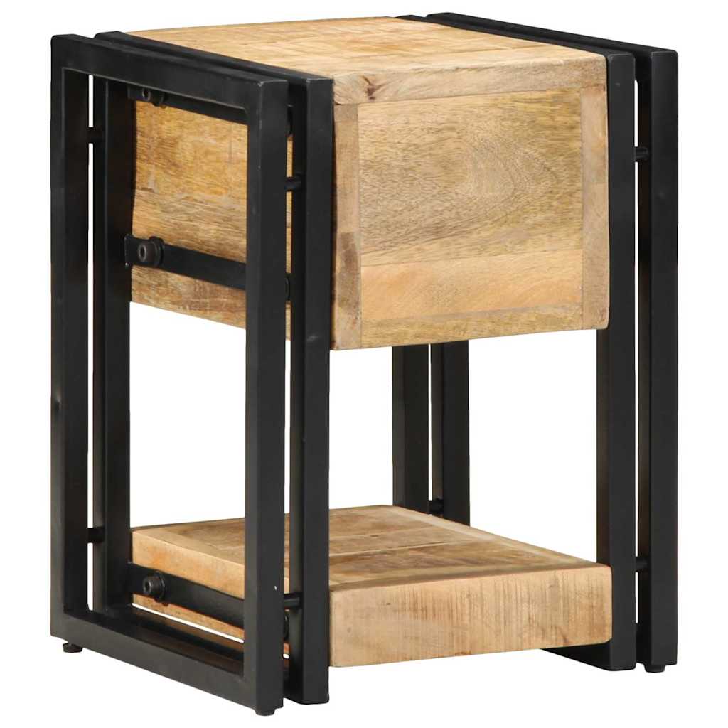 Armadio da Notte 2 pcs 30 x 30 x 40 cm legno massello di mango