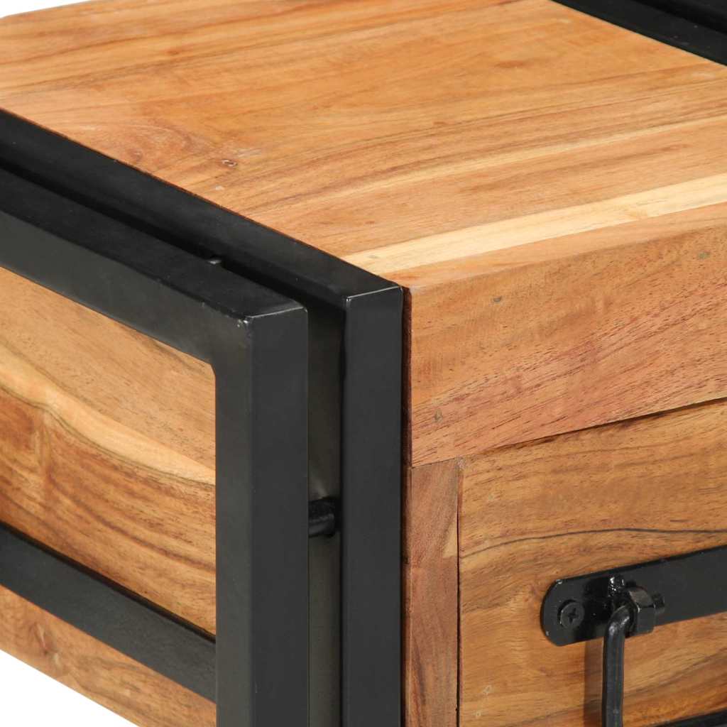 Armadio da Notte 30 x 30 x 40 cm legno massello di acacia