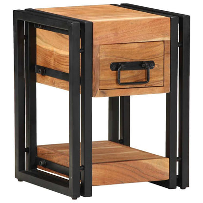 Armadio da Notte 30 x 30 x 40 cm legno massello di acacia