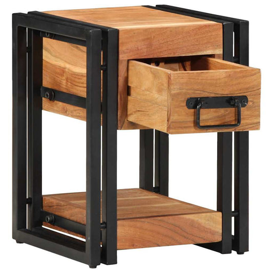 Armadio da Notte 30 x 30 x 40 cm legno massello di acacia