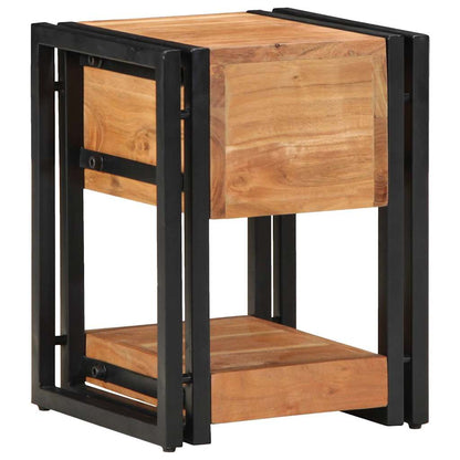 Armadio da Notte 30 x 30 x 40 cm legno massello di acacia