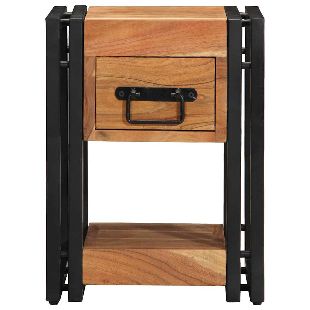 Armadio da Notte 30 x 30 x 40 cm legno massello di acacia
