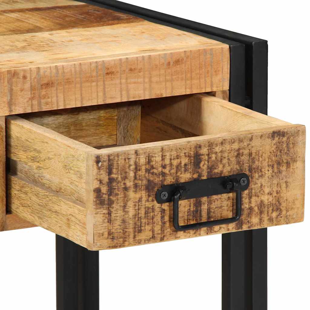 Tavolino 40 x 40 x 50 cm Legno di mango massiccio e Metallo