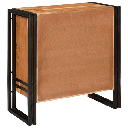 Credenza Marrone 66 x 33 x 70 cm legno massello di acacia - homemem39