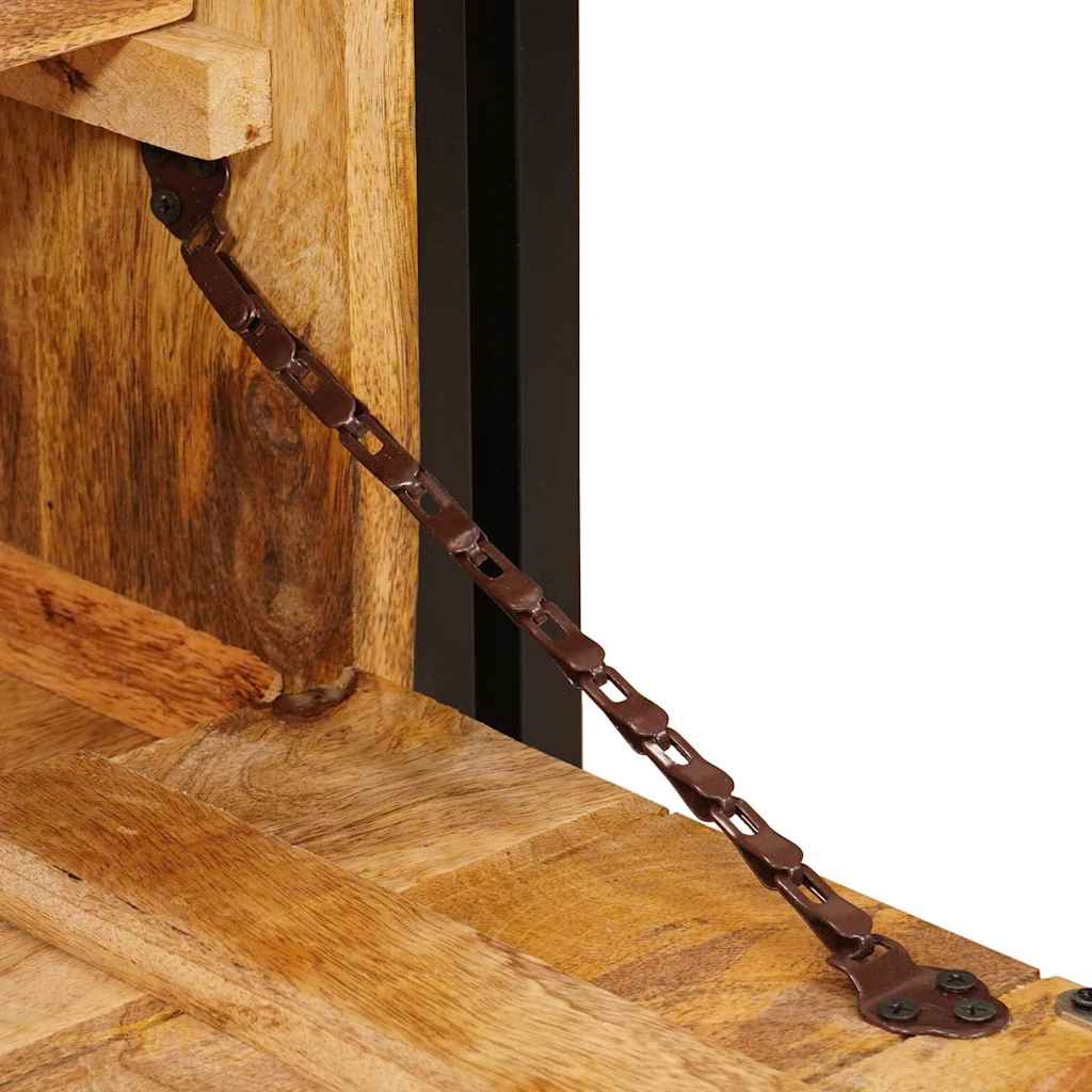 Mobile per scarpe con porta Marrone legno massello di mango