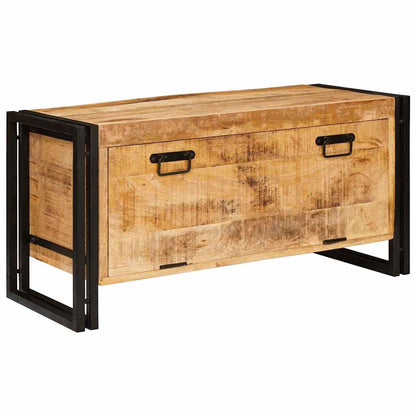 Mobile per scarpe con porta Marrone legno massello di mango