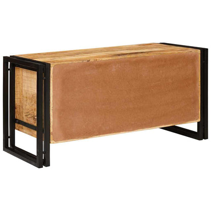 Mobile per scarpe con porta Marrone legno massello di mango