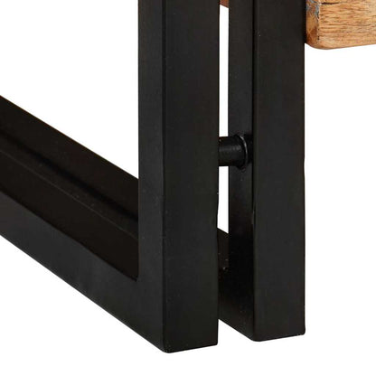 Mobile per scarpe con porta Marrone legno massello di riciclo