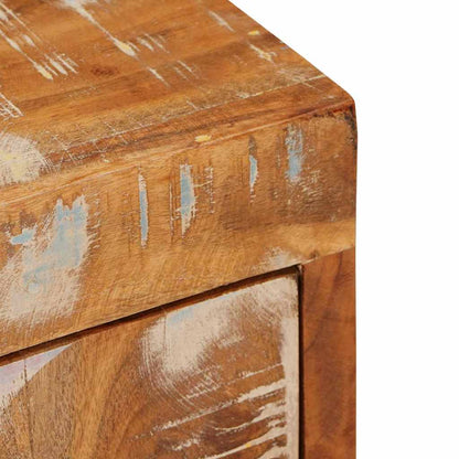 Comodino 2 pcs Marrone 35 x 33 x 48 cm Legno Solido Recuperato