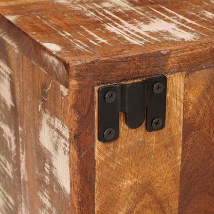 Comodino 2 pcs Marrone 35 x 33 x 48 cm Legno Solido Recuperato