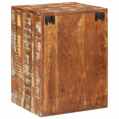 Comodino 2 pcs Marrone 35 x 33 x 48 cm Legno Solido Recuperato