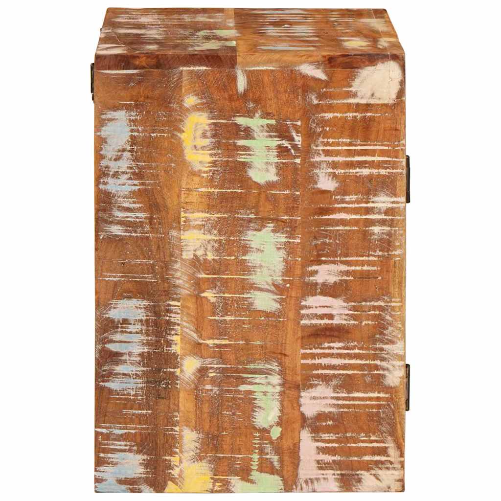 Comodino 2 pcs Marrone 35 x 33 x 48 cm Legno Solido Recuperato