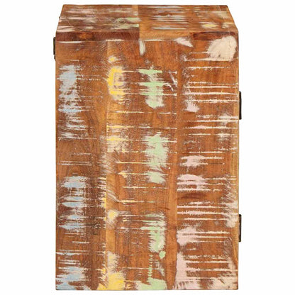 Comodino 2 pcs Marrone 35 x 33 x 48 cm Legno Solido Recuperato