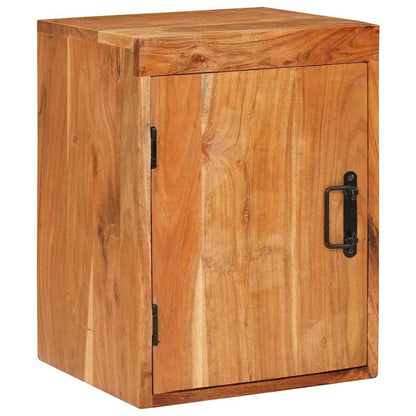 Comodino 2 pcs Marrone 35 x 33 x 48 cm Legno Massello di Acacia