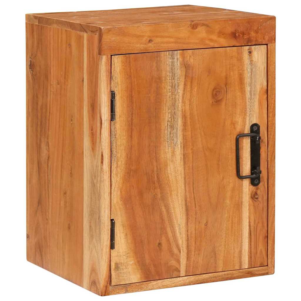 Comodino 2 pcs Marrone 35 x 33 x 48 cm Legno Massello di Acacia