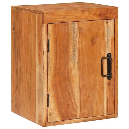 Comodino 2 pcs Marrone 35 x 33 x 48 cm Legno Massello di Acacia