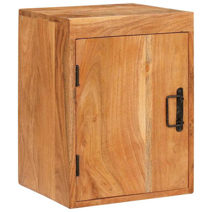 Comodino 2 pcs Marrone 35 x 33 x 48 cm Legno Massello di Acacia