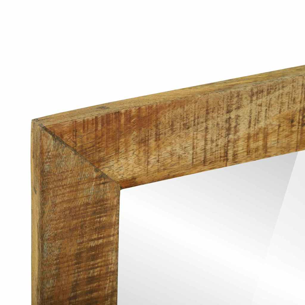 Specchio da bagno Rettangolare Marrone Legno di mango massello | homemem39