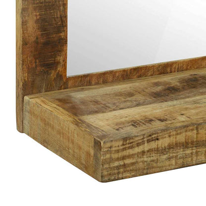 Specchio da bagno Rettangolare Marrone Legno di mango massello | homemem39