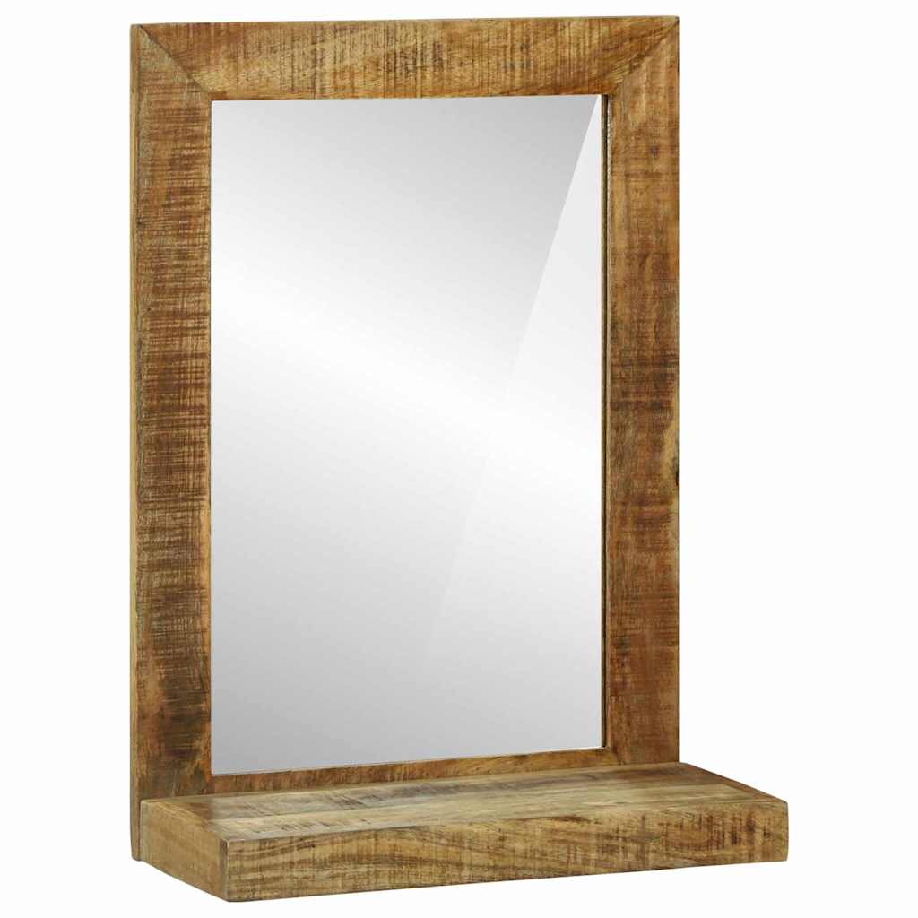 Specchio da bagno Rettangolare Marrone Legno di mango massello | homemem39
