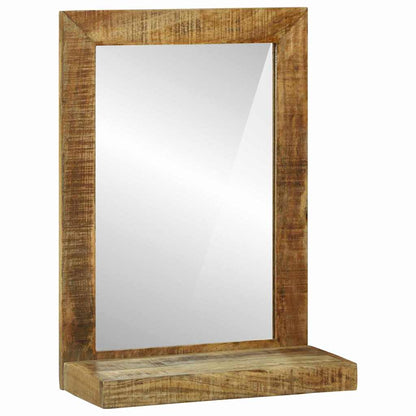 Specchio da bagno Rettangolare Marrone Legno di mango massello | homemem39