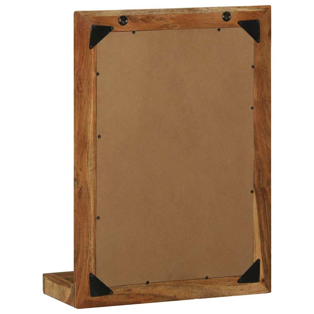 Specchio da bagno Rettangolare Marrone Legno di Acacia Massello | homemem39