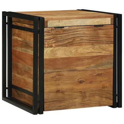 Scatola di Stoccaggio 50 x 50 x 50 cm Legno massello di acacia