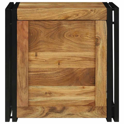 Scatola di Stoccaggio 50 x 50 x 50 cm Legno massello di acacia