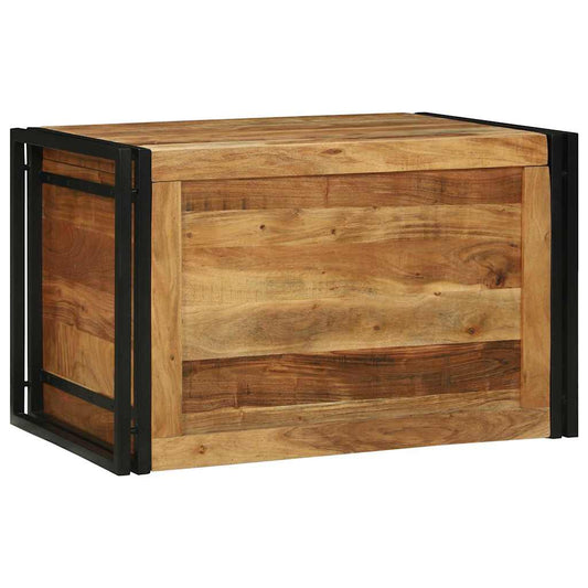 Scatola di Stoccaggio 80 x 50 x 50 cm Legno di acacia