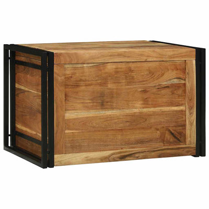 Scatola di Stoccaggio 80 x 50 x 50 cm Legno di acacia