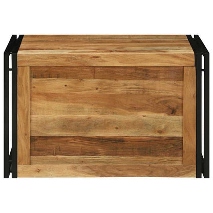 Scatola di Stoccaggio 80 x 50 x 50 cm Legno di acacia