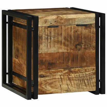 Scatola di Stoccaggio 40 x 40 x 40 cm legno massello di mango