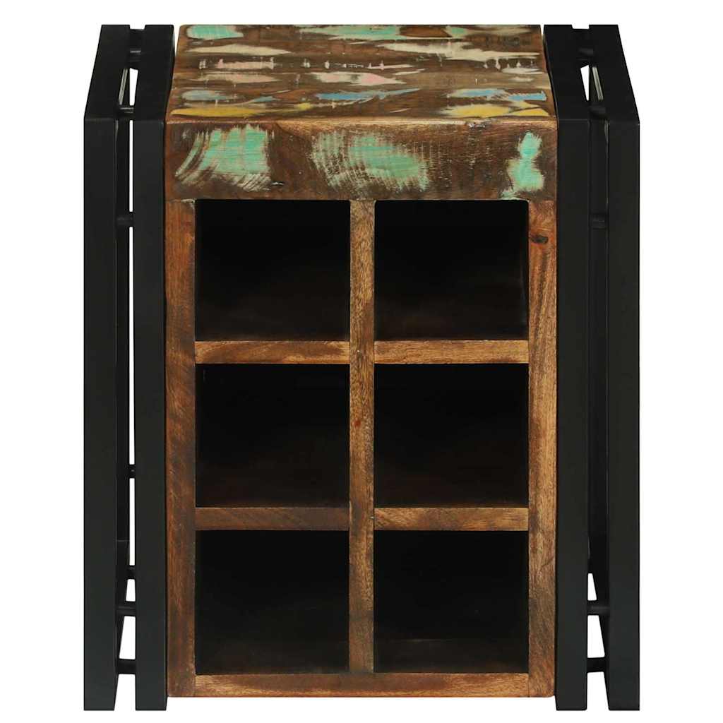 Portabottiglie 35 x 35 x 39 cm Legno Recuperato Massello