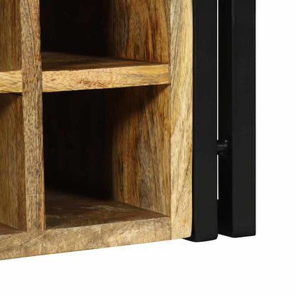 Portabottiglie 46 x 35 x 27.5 cm Legno massello di mango