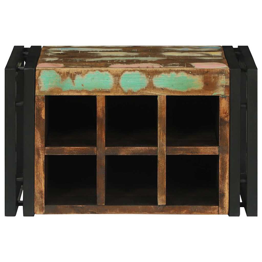 Portabottiglie 46 x 35 x 27.5 cm Legno massello di recupero