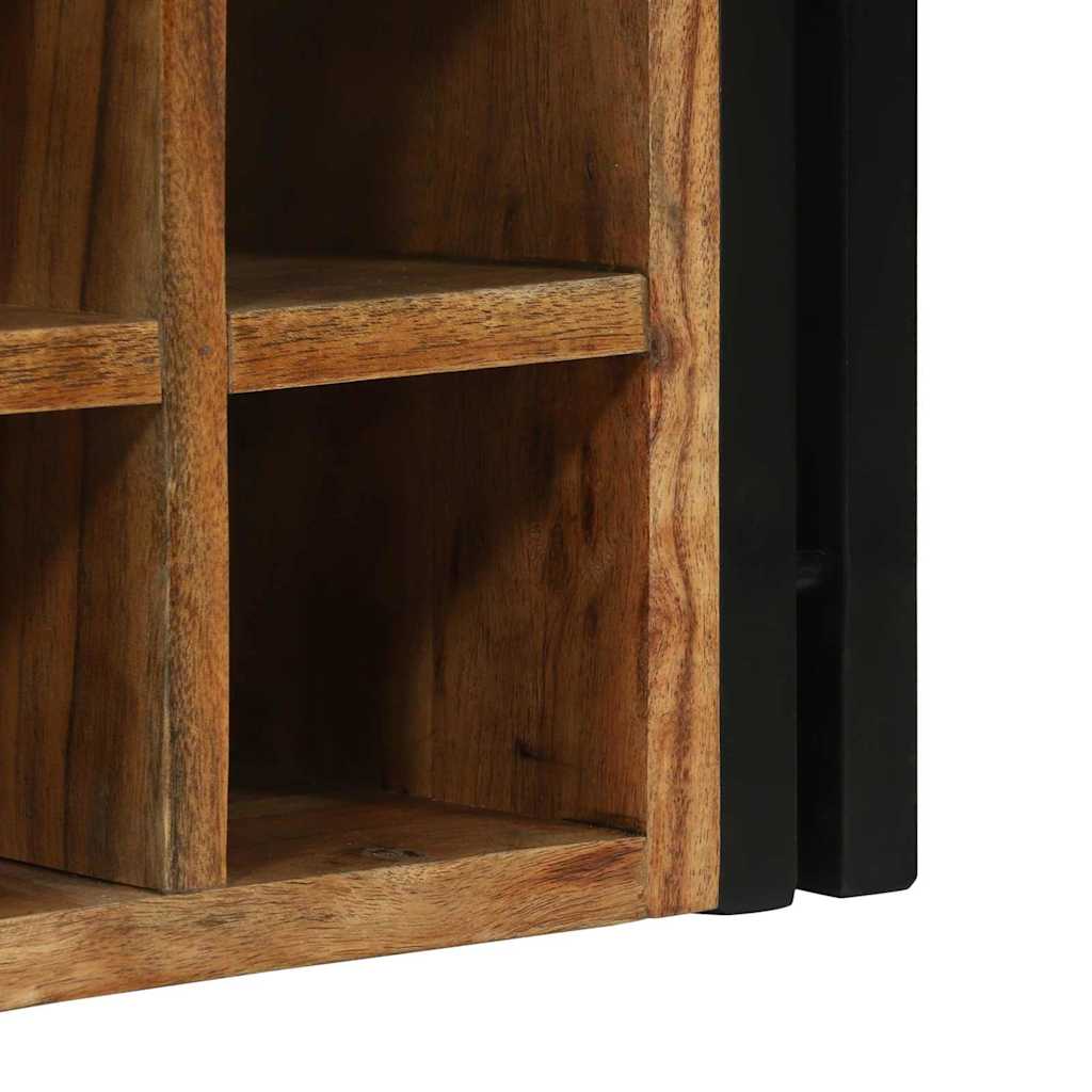 Portabottiglie 46 x 35 x 27.5 cm Legno massello di acacia