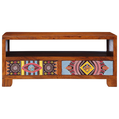 Tavolino da Salotto 90x50x40 cm in Legno Massello di Acacia | homemem39