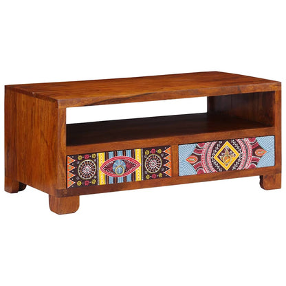 Tavolino da Salotto 90x50x40 cm in Legno Massello di Acacia | homemem39
