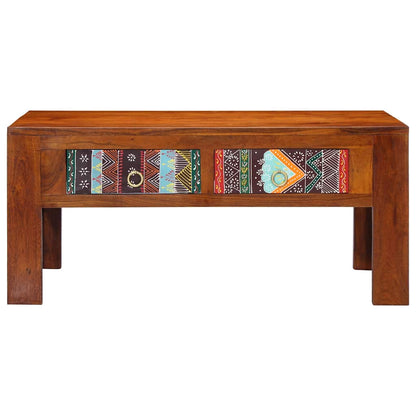 Tavolino da Salotto 90x50x40 cm in Legno Massello di Acacia | homemem39