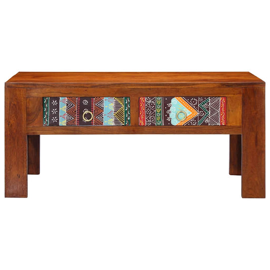 Tavolino da Salotto 90x50x40 cm in Legno Massello di Acacia | homemem39