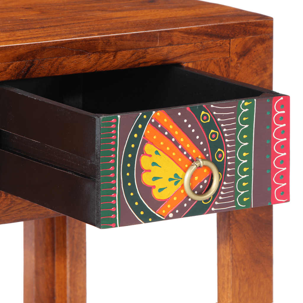 Comodino 40x40x36 cm in Legno Massello di Acacia - homemem39