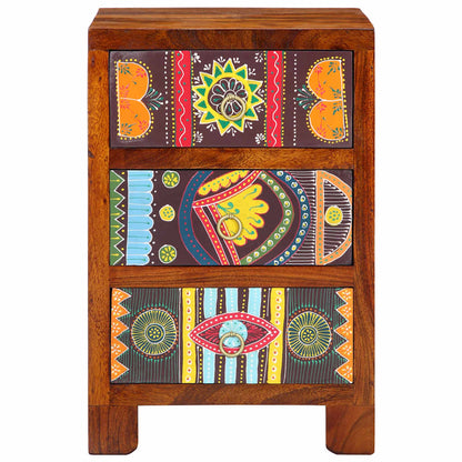Comodino 40x40x60 cm in Legno Massello di Acacia | homemem39